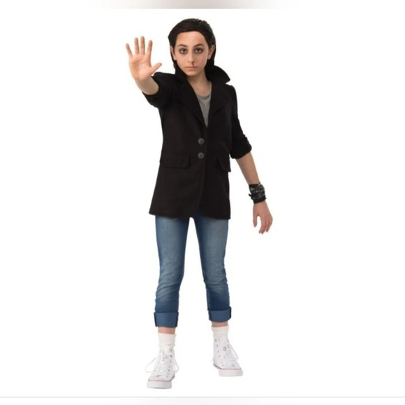 Stranger Things Eleven Punk  Cosplay Halloween Costume - Picture 2 of 7